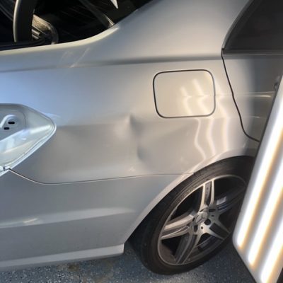 BEFORE a Dent Repair Service from Dent Sharks